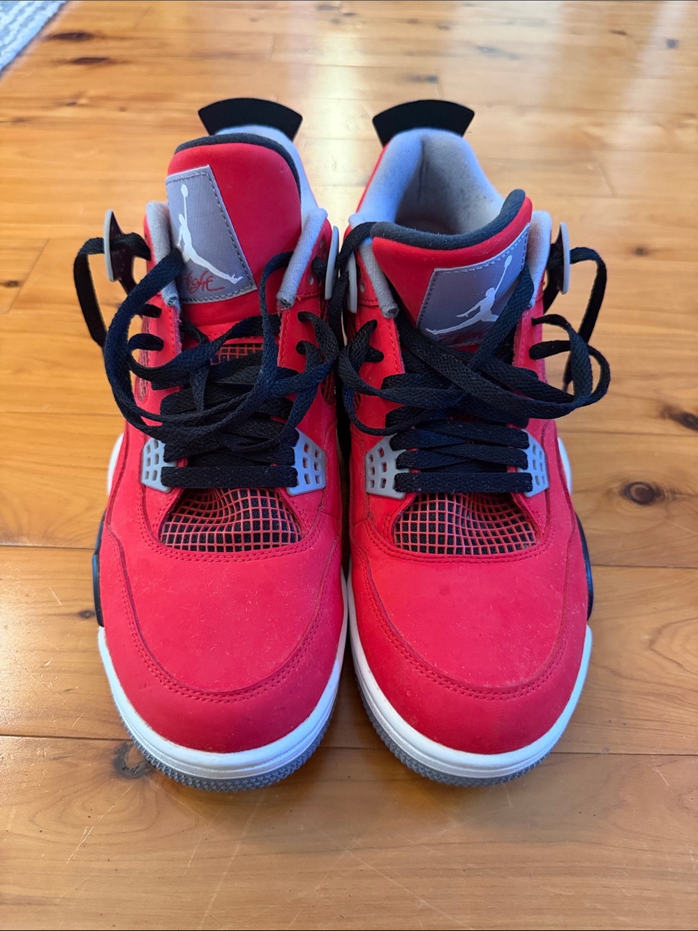 Jordan Red and Black Retro Basketball Sneakers - Picture 6 of 6